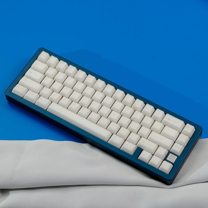 Sumgsn 114 Keys Doubleshot White Translucent Keycaps Cherry Profile Custom Keycap Set Fit for Cherry Mx Switches Mechanical Keyboard - Image 3